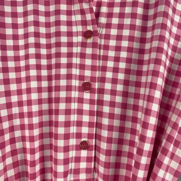 J.Mclaughlin Calla Midi Dress in Cabana Pink Gingham - Picture 6 of 8